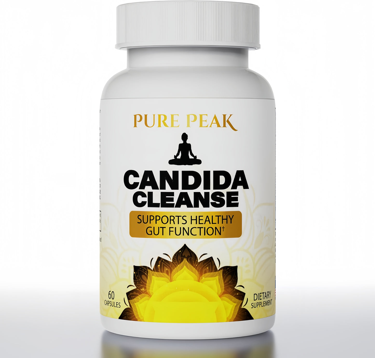 Candida Cleanse - Gut & Colon Support (60 Capsules) - for Men & Women - Natural Herbs for Intestinal Detox - Oregano Leaf, Wormwood, Black Walnut, Caprylic Acid