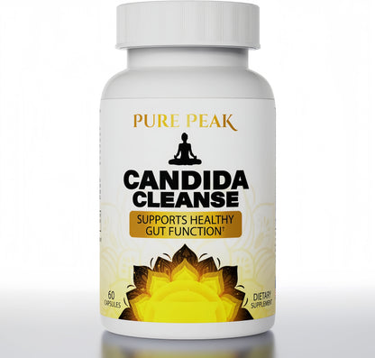 Candida Cleanse - Gut & Colon Support (60 Capsules) - for Men & Women - Natural Herbs for Intestinal Detox - Oregano Leaf, Wormwood, Black Walnut, Caprylic Acid